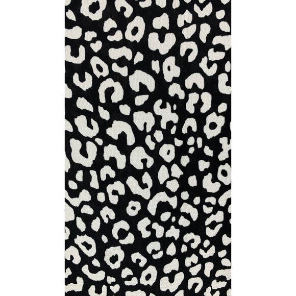 ASOS Maternity Mono Animal Print Long Sleeve Tiered Mini Dress Size 10 Black - Picture 7 of 9